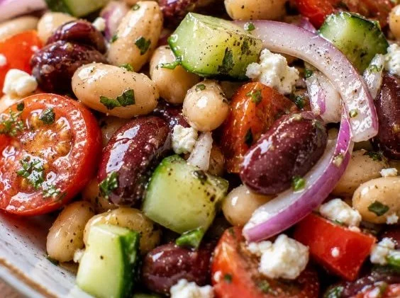 Mediterraner Bohnensalat