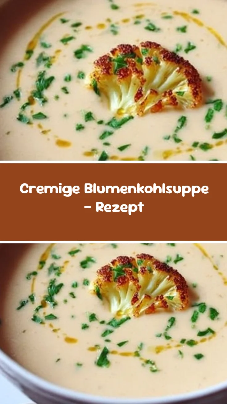 Cremige Blumenkohlsuppe - Rezept