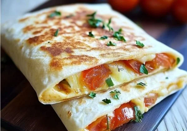 Frühstücks-Wrap mit Ei und Käse