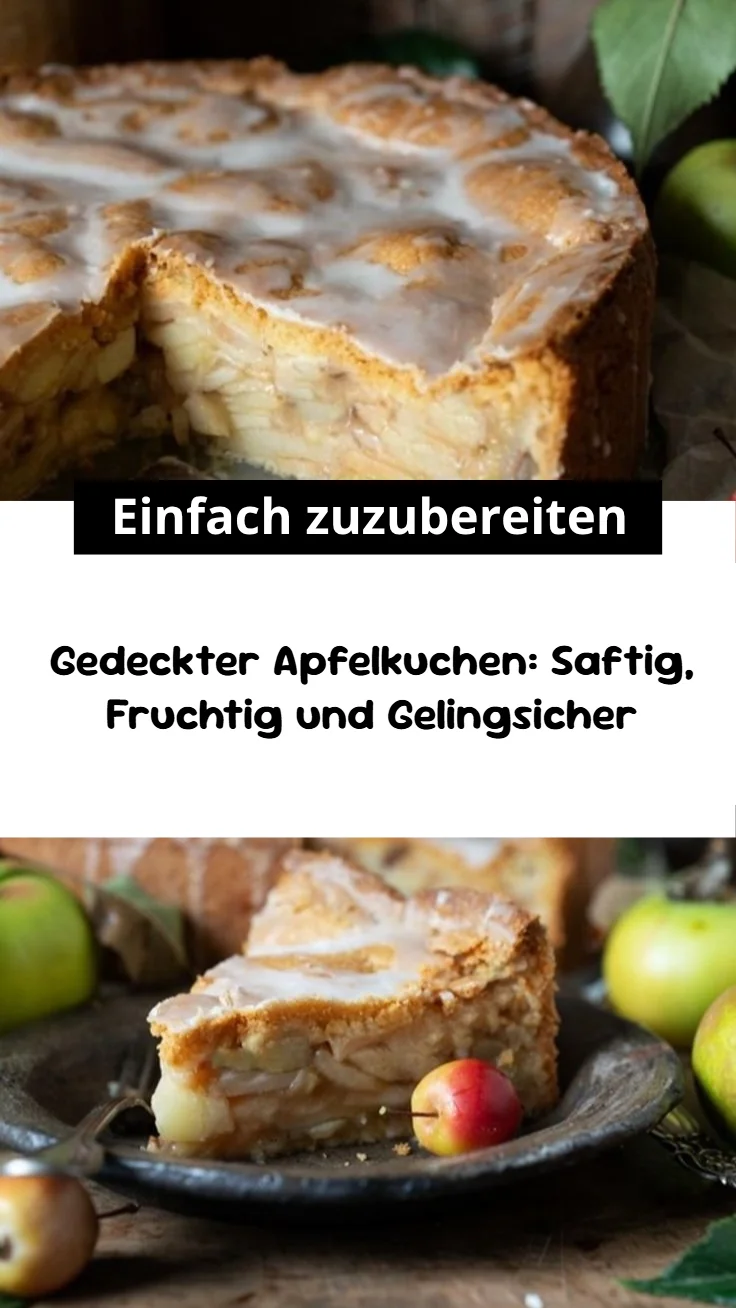 Gedeckter Apfelkuchen: Saftig, Fruchtig und Gelingsicher