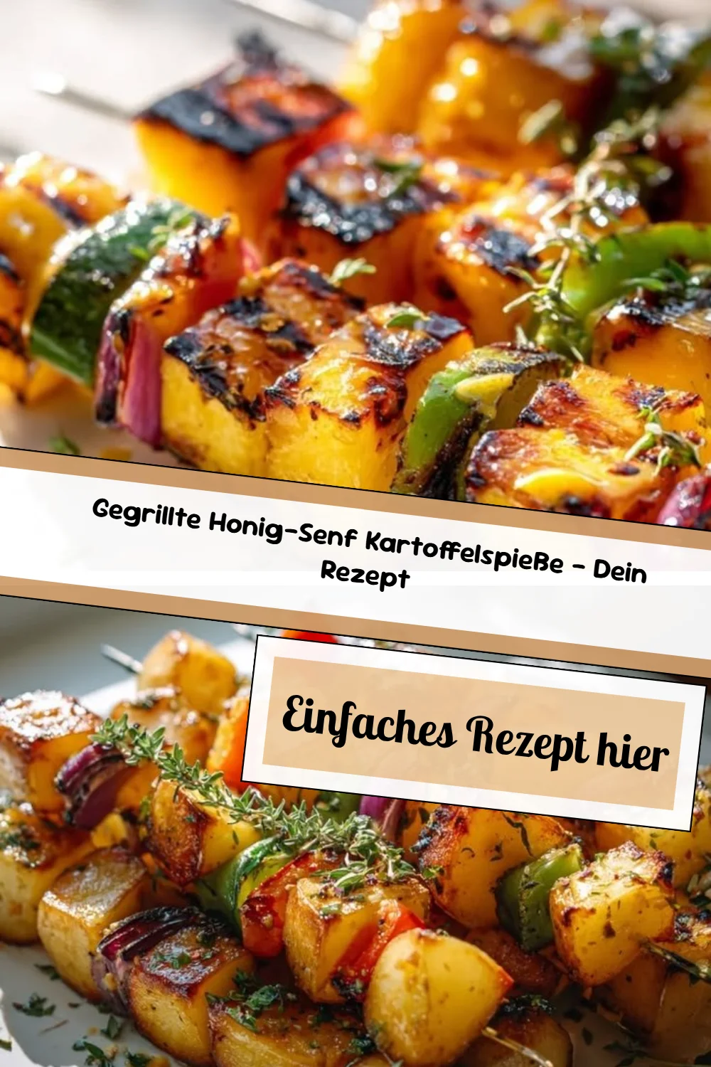 Gegrillte Honig-Senf Kartoffelspieße – Dein Rezept