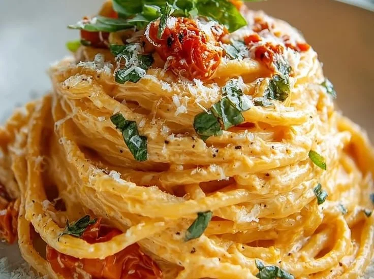 Geröstete Tomaten und Knoblauch Ricotta Pasta Rezept