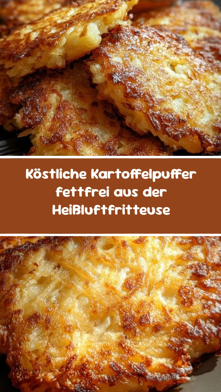 Köstliche Kartoffelpuffer fettfrei aus der Heißluftfritteuse