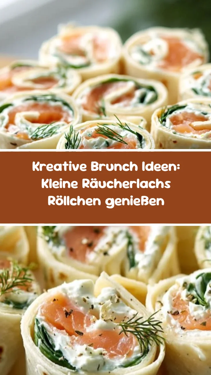 Kreative Brunch Ideen: Kleine Räucherlachs Röllchen genießen