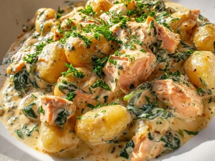 Lachs-Gnocchi
