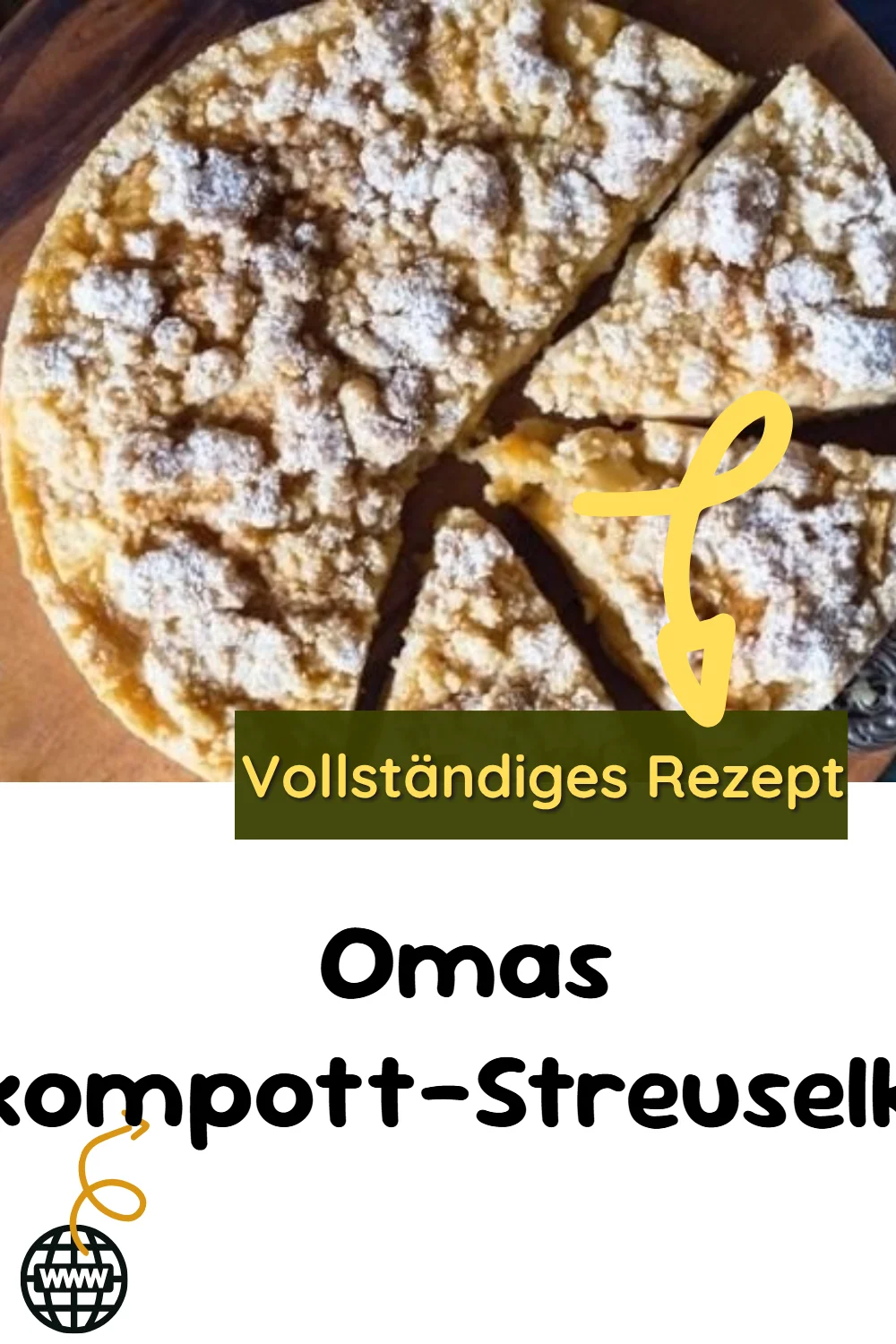 Omas Apfelkompott-Streuselkuchen