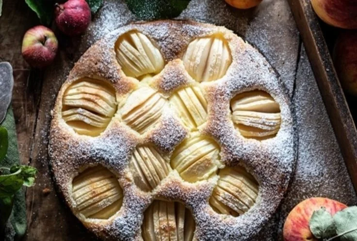 Omas versunkener Apfelkuchen, ein köstlicher und saftiger Apfelkuchen
